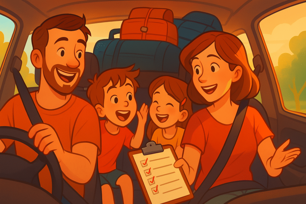 voyage famille autoroute