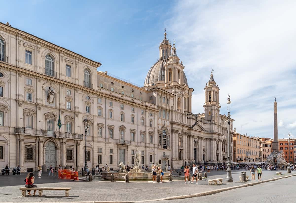 Piazza Navona et fontaine des Quatre-Fleuves à Rome