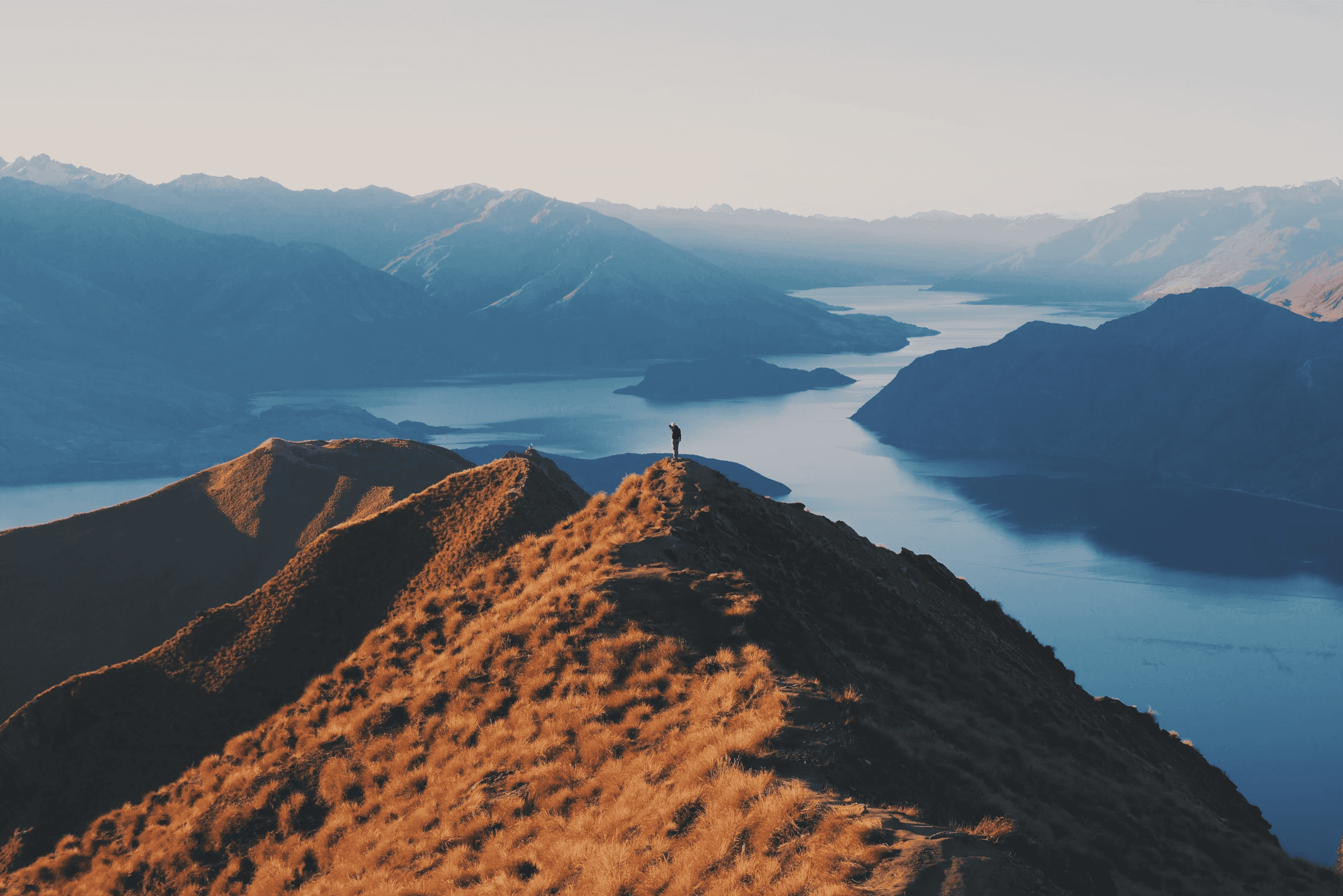 Les vues imprenables des montagnes de Nouvelle-Zélande