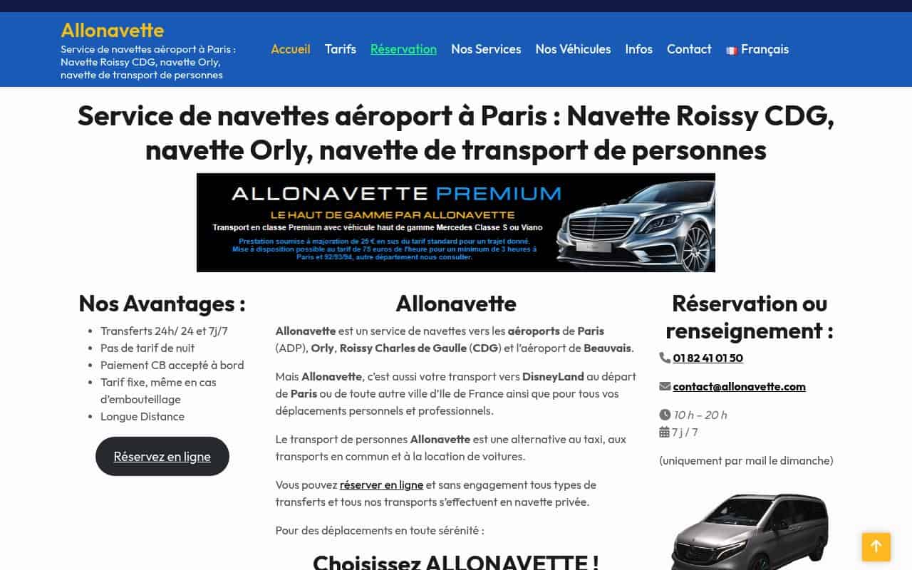 Aperçu du site Allonavette