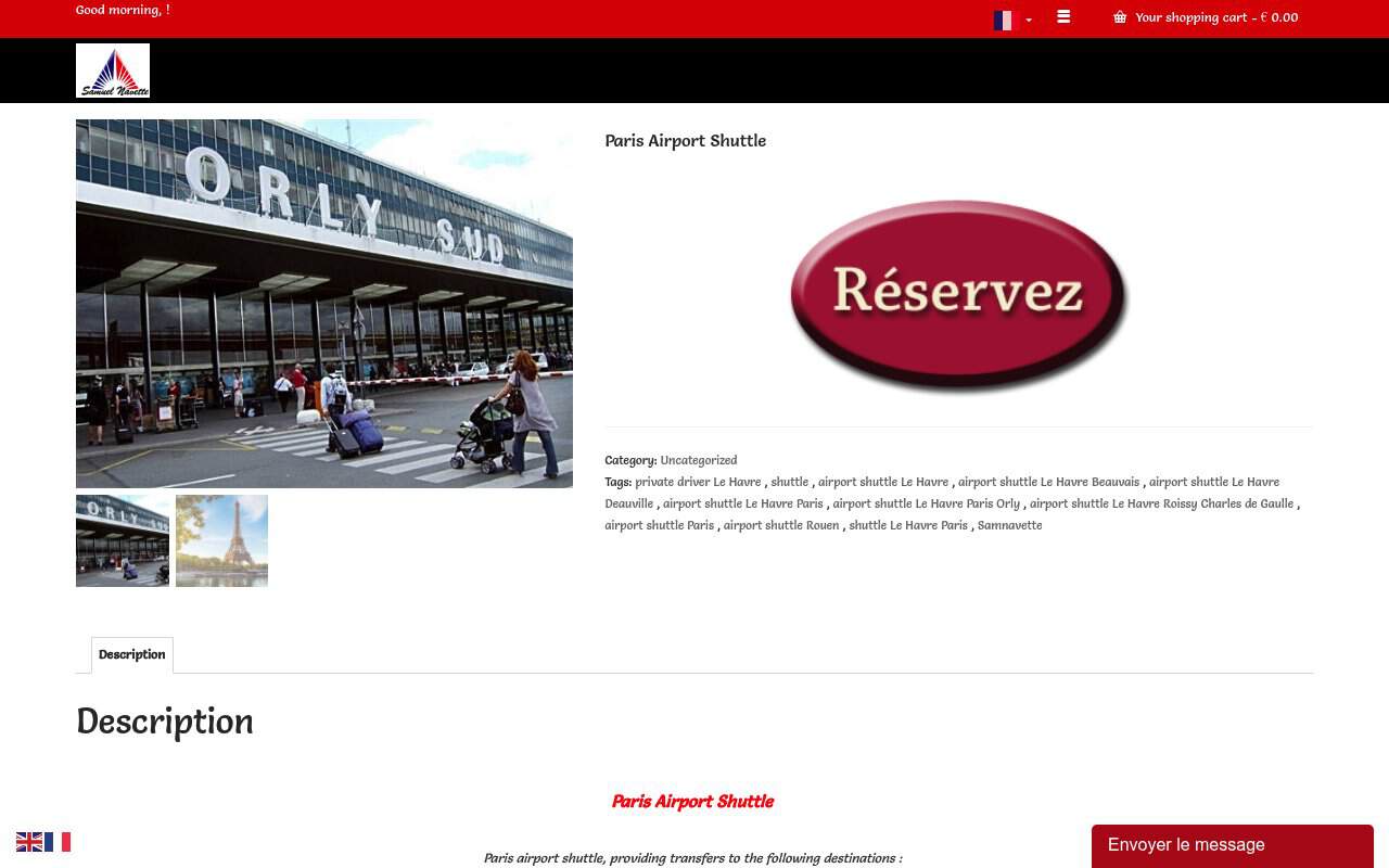 Aperçu du site SamNavette